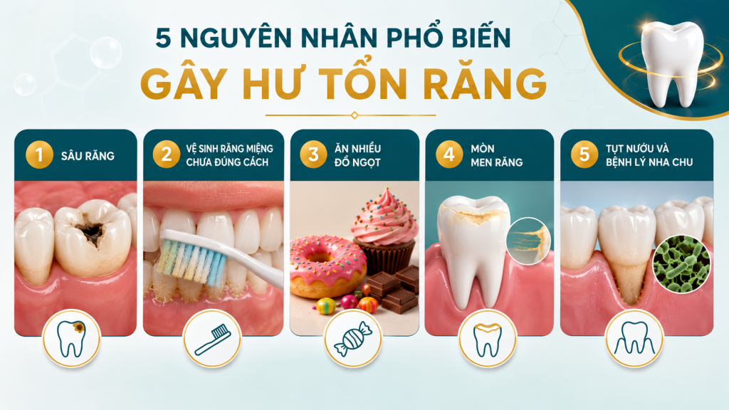 Răng Hư: Dấu Hiệu, Nguyên Nhân Và Cách Điều Trị Tận Gốc 19 nguyen nhan hu ton rang